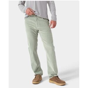 STIO Men's Rivet Corduroy Pant Sage Flats Green Sz 34 Regular Straight Leg